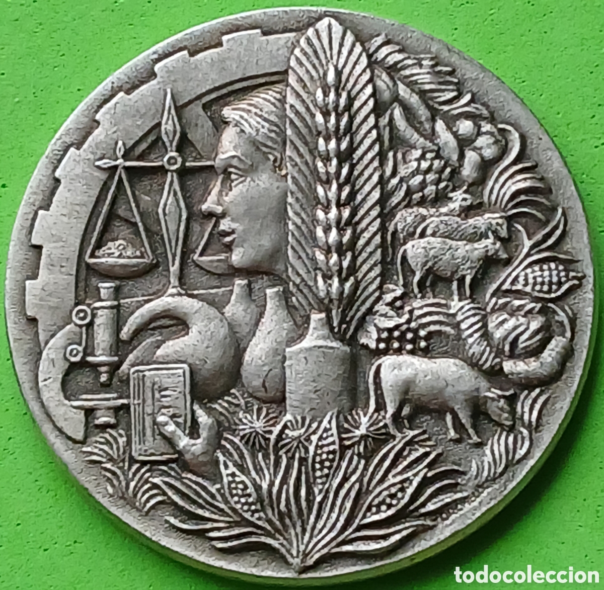 Medallas tem&aacute;ticas: Francia medalla conmemorativa Asociaci&oacute;n Nacional de Industrias Agroalimentarias 1982