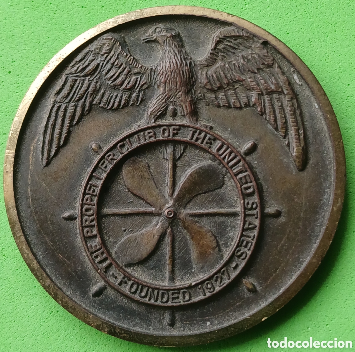 Medallas tem&aacute;ticas: Francia medalla de Propeller Club de Estados Unidos. 10&deg; aniversario 1976-1986.