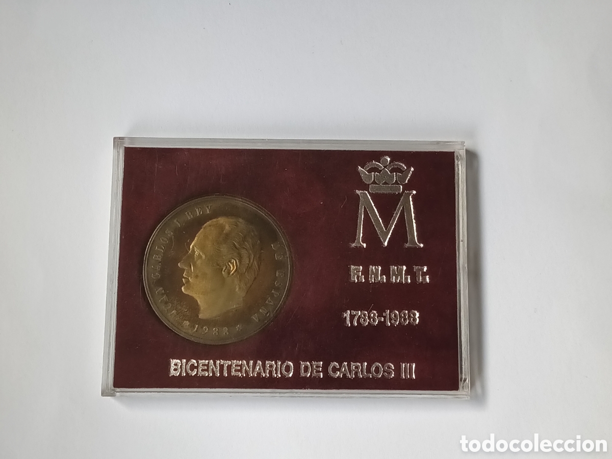 Thematic medals: MEDALLA COBRE 1988 BICENTENARIO CARLOS III. FNMT