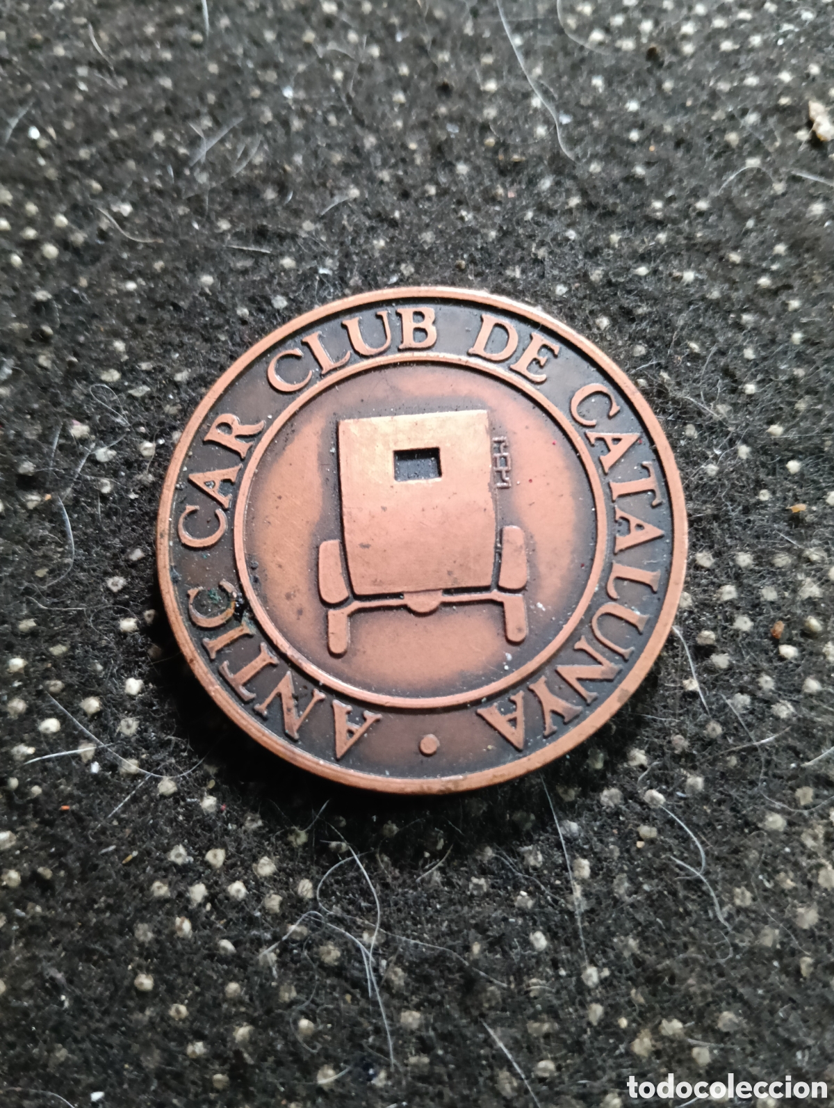 Medallas tem&aacute;ticas: Medalla Espa&ntilde;a 1978 Bronce Transpirenaica Antic Car Club de Catalunya, mide 4 cm de di&aacute;metro
