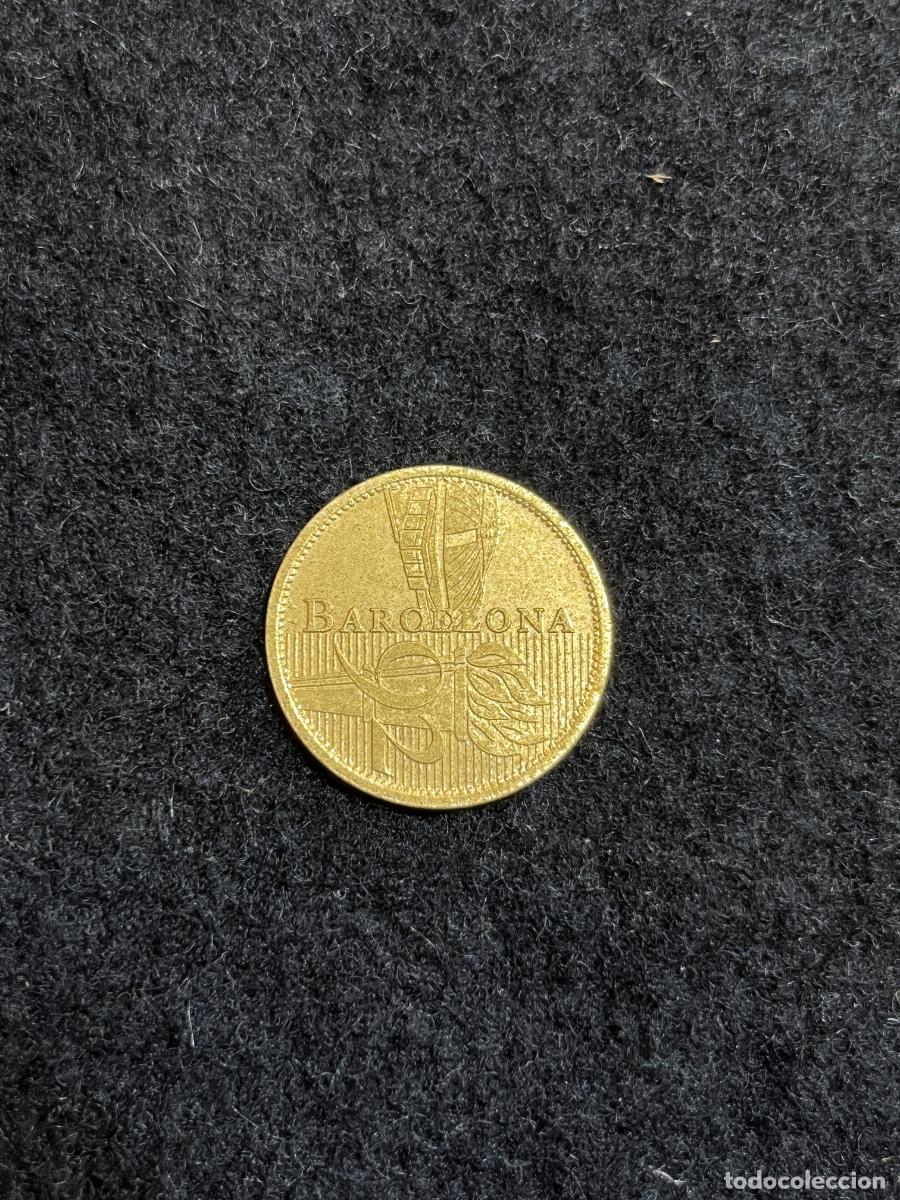 Thematische Medaillen: Medalla Moneda Conmemorativa Barcelona 1992 XXV Juegos Ol&iacute;mpicos Souvenir Dorada