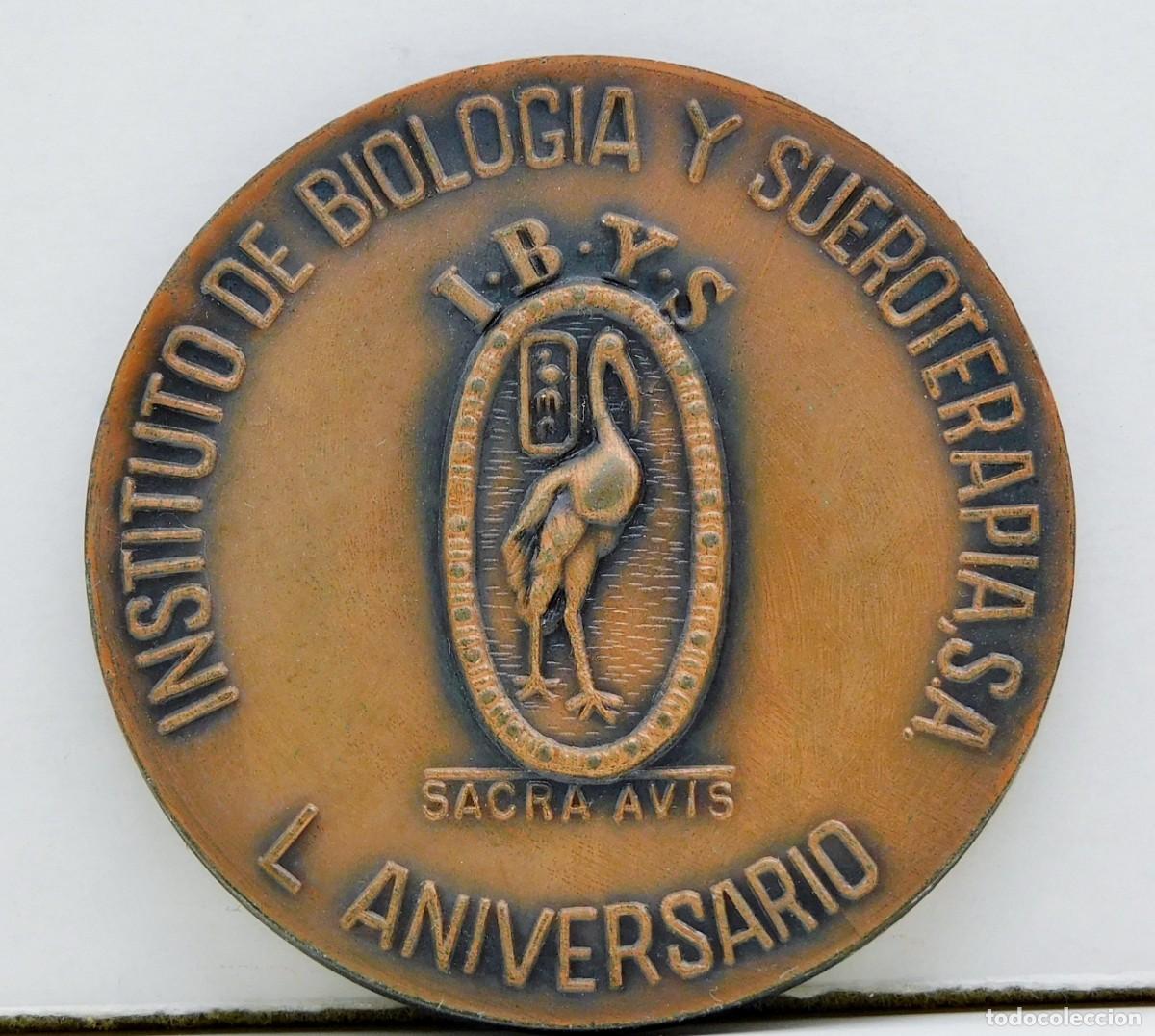 Thematische Medaillen: MEDALLA DEL 50 ANIVERSARIO DEL INSTITUTO DE BIOLOGIA Y SUEROTERAPIA-IBYS. 1969