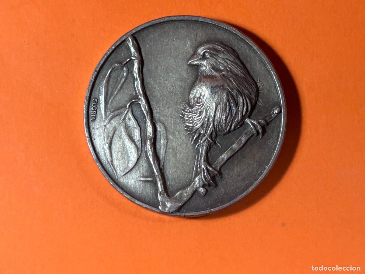 Medallas tem&aacute;ticas: MEDALLA GORRION DE BELGICA SERIE ANIMALES GLORIA JAARMART RUISBROEK 1986