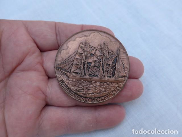 Medallas tem&aacute;ticas: MEDALLA SALON NAUTICO DE BARCELONA 1983 CORBETA PABLO SENSAT 1878