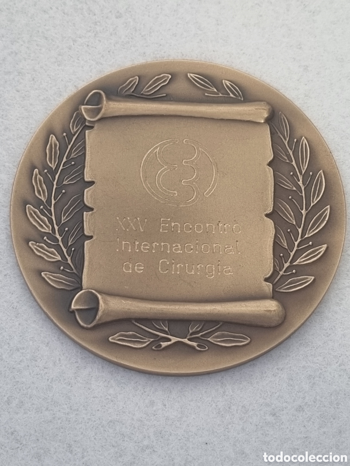 Medallas tem&aacute;ticas: Medalla XXV encontro internacional de cirug&iacute;a 2013 Espinho A1