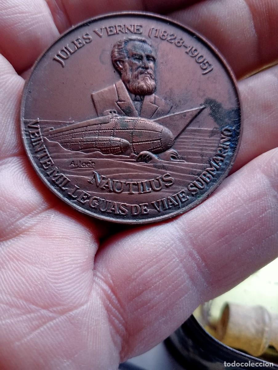 Medallas tem&aacute;ticas: MONEDA MEDALLA SAL&Oacute;N N&Aacute;UTICO INTERNACIONAL XLIV A&Ntilde;O 2005 JULIO VERNE NAUTILUS , MAR , OCEANO ,MARINO
