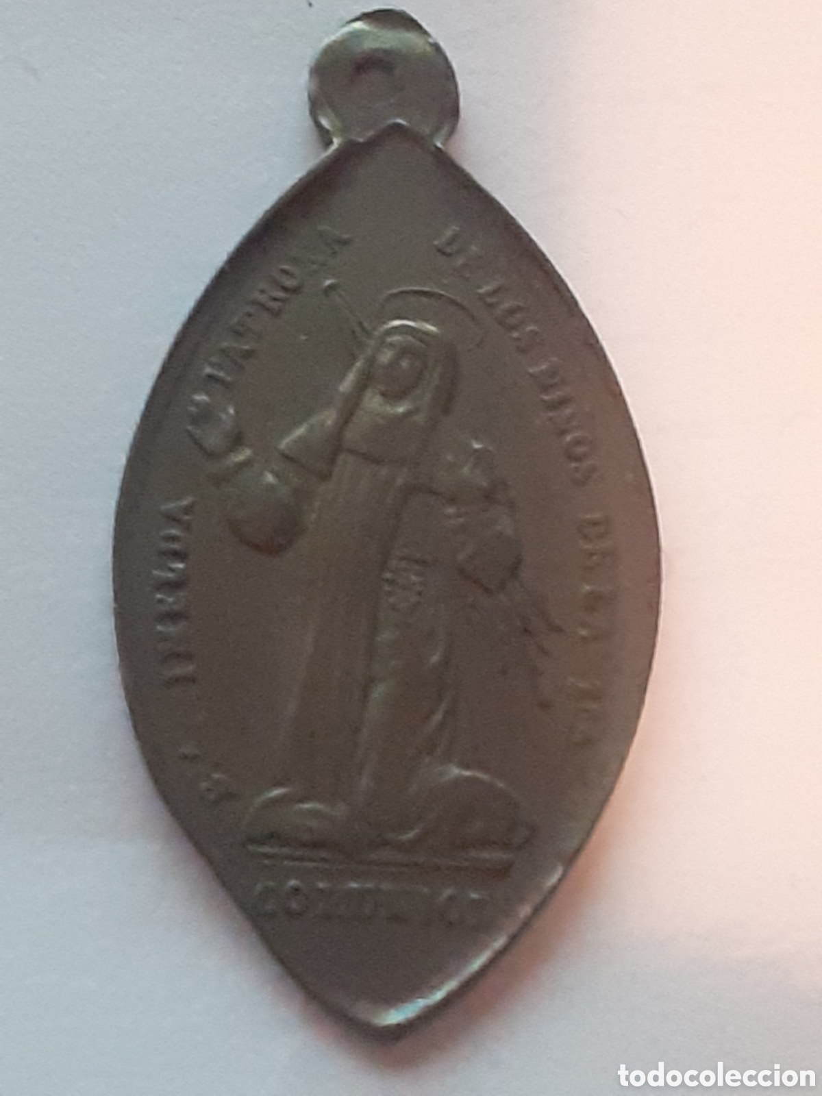 Medallas tem&aacute;ticas: SANT&Aacute; IMELDA. PATRONA DE LOS NI&Ntilde;OS QUW VAN A RECIBIR LA PRIMERA COMUNION. ANTIGUA MEDALLA FINAL XIX