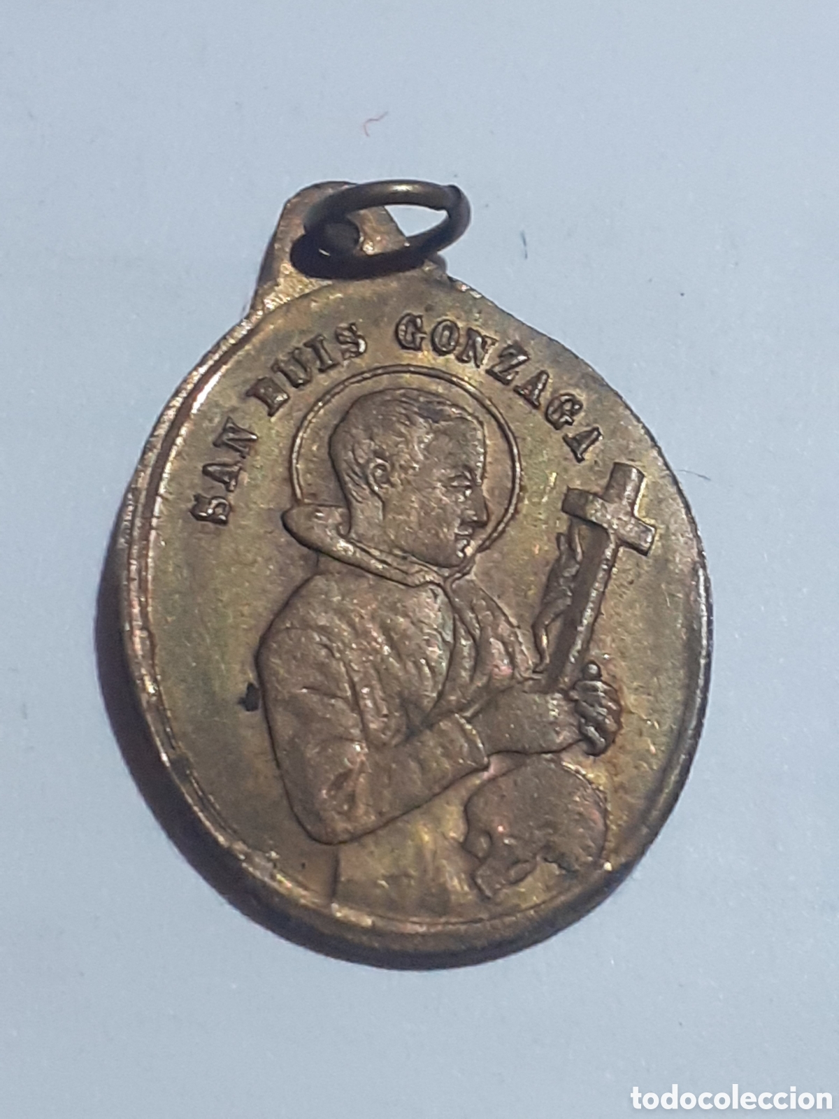 Medallas tem&aacute;ticas: ANTIGUA MEDALLA SAN LUIS GONZAGA Y &Aacute;NGEL DE LA GUARDA