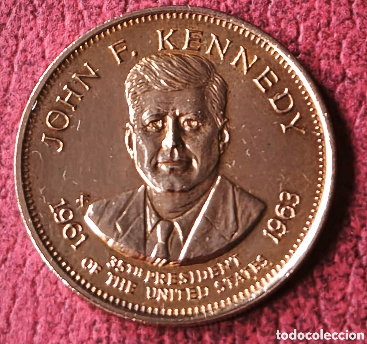 Medallas tem&aacute;ticas: EEUU. 1992. Token. Kennedy - Foto 1