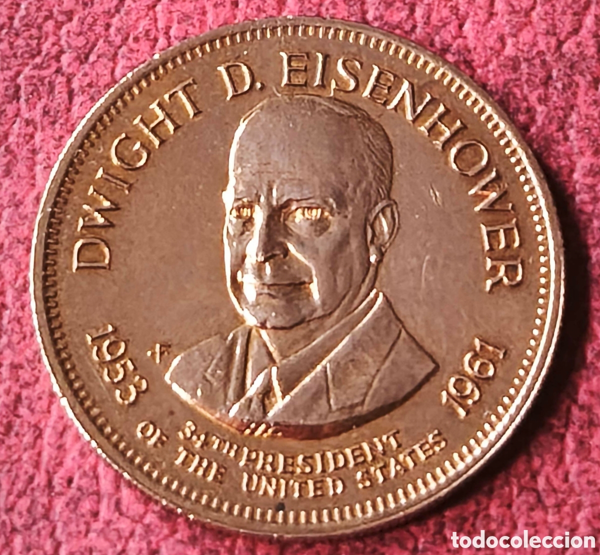 Medallas tem&aacute;ticas: EEUU. 1992. Token. Eisenhower