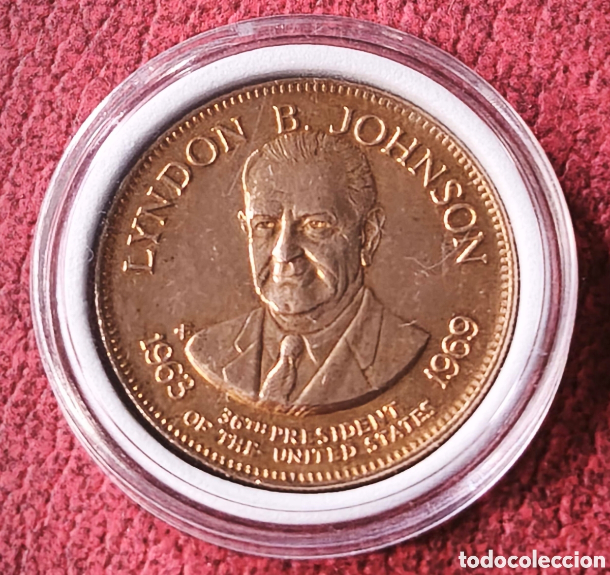 Medallas tem&aacute;ticas: EEUU. 1992. Token. Johnson - Foto 3