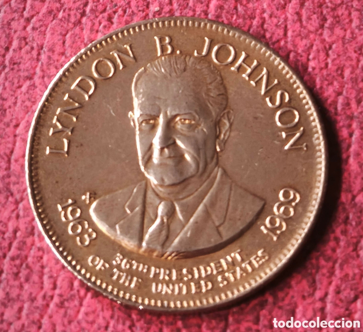 Medallas tem&aacute;ticas: EEUU. 1992. Token. Johnson - Foto 1
