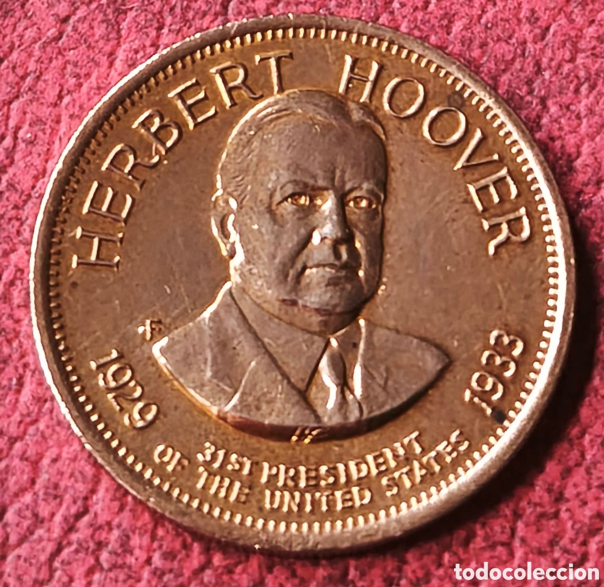 Medallas tem&aacute;ticas: EEUU. 1992. Token. Hoover - Foto 1