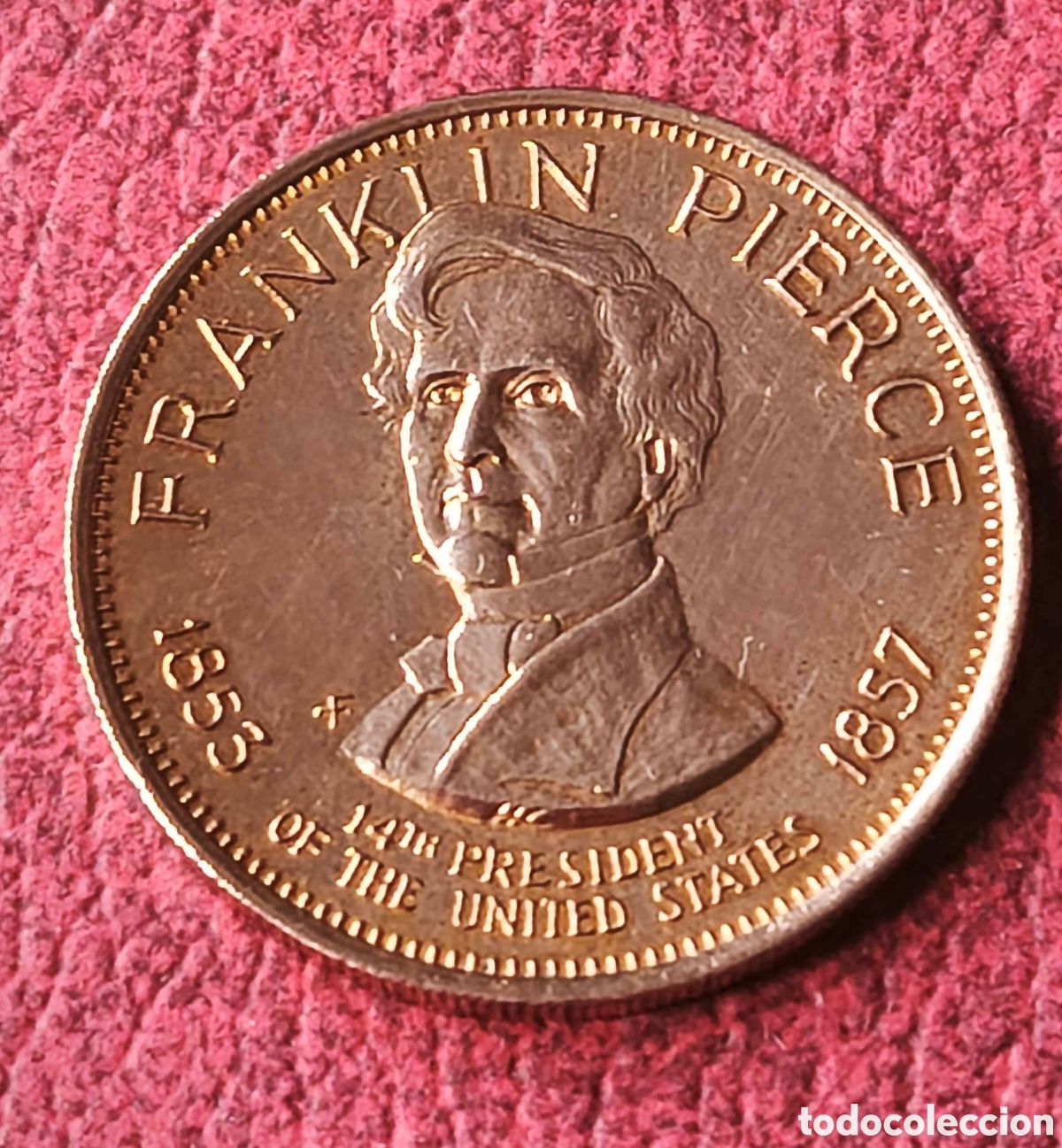 Medallas tem&aacute;ticas: EEUU. 1992. Token. Pierce - Foto 1