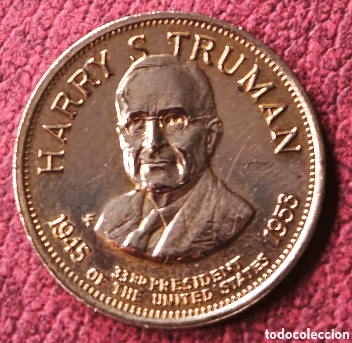 Medallas tem&aacute;ticas: EEUU. 1992. Token. Truman