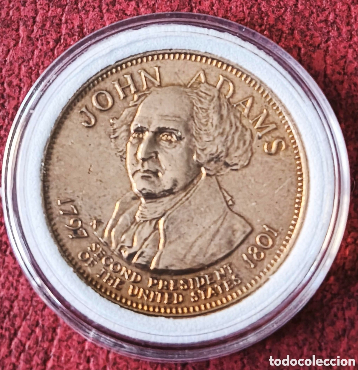 Medallas tem&aacute;ticas: EEUU. 1992. Token. Adams - Foto 3