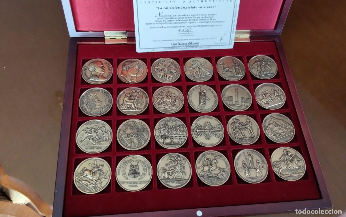 Medallas tem&aacute;ticas: NAPOLEON &rdquo;LA COLECCION IMPERIAL&rdquo; 24 MEDALLAS DE BRONCE&rdquo; CON CERTIFICADO , EMITIDOS 2500 ESTUCHES
