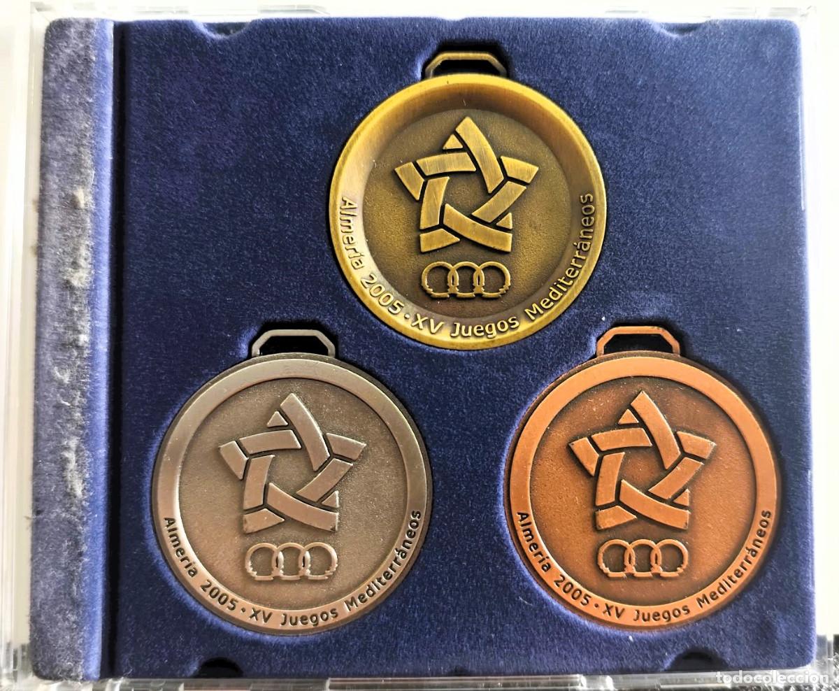 Thematische Medaillen: Lote oficial de medallas Oro‑Plata‑Bronce &middot; XV Juegos Mediterr&aacute;neos Almer&iacute;a 2005 &middot; Edici&oacute;n IDEAL &middot;
