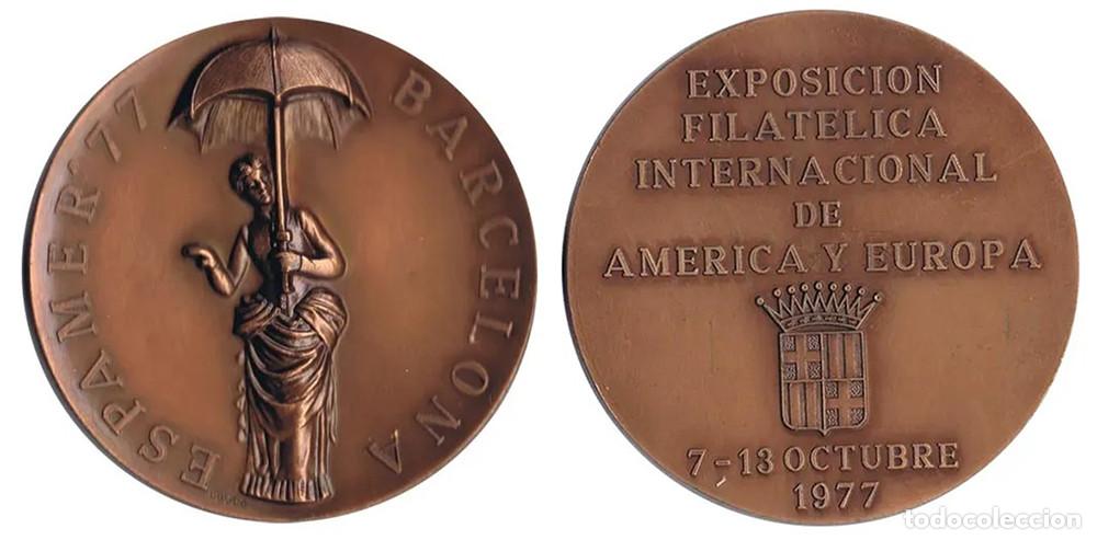 Thematische Medaillen: MEDALLA - EXPOSICION INTERNACIONAL DE AMERICA Y EUROPA - 1977 - BRONCE