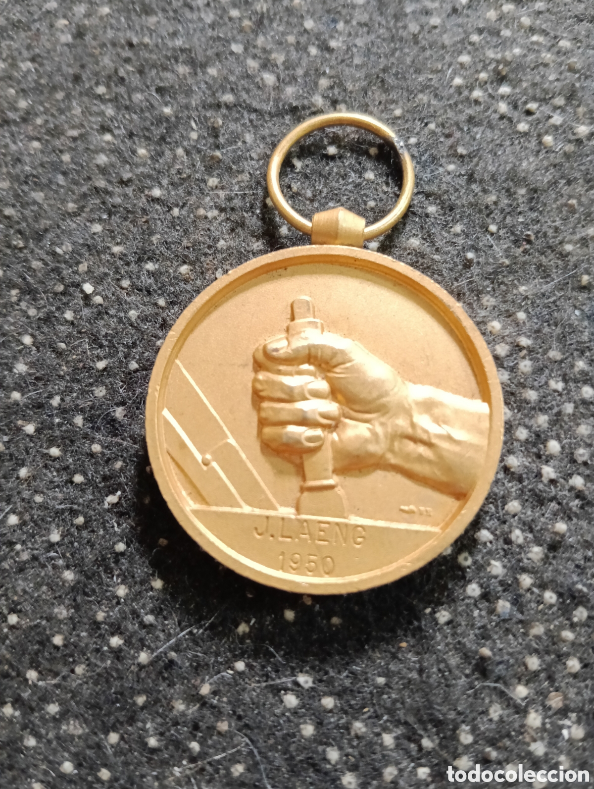 Medaglie tematiche: Medalla de los ferrocarriles franceses categoria metal a&ntilde;o 1950
