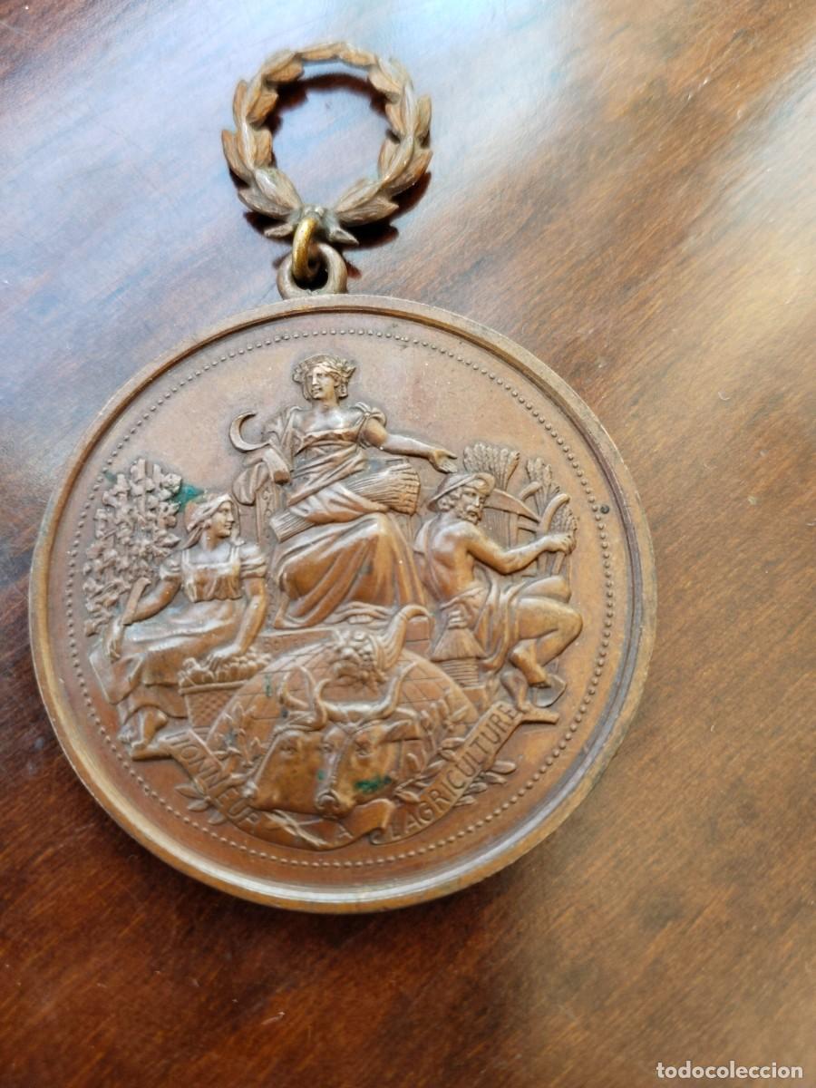 Thematische Medaillen: Francia. Medalla Agricultura. Societ&eacute; D'Encouragement a Agriculture du Gers. Siglo XIX.