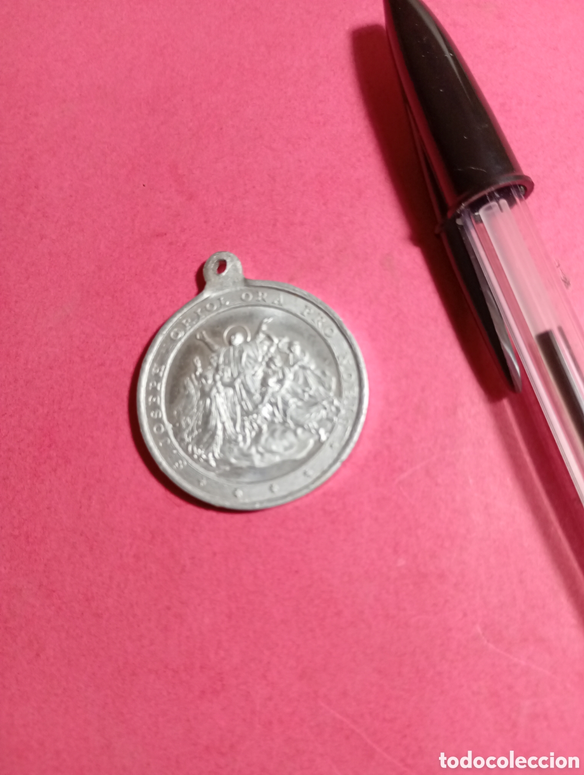 M&eacute;dailles th&eacute;matiques: MEDALLA METALICA (Al. &iquest;?) SAN JOSE ORIOL ''ORA PRO NOBIS'' ''GLORIA PATRI, FILIO ET SPIRITUM S.''