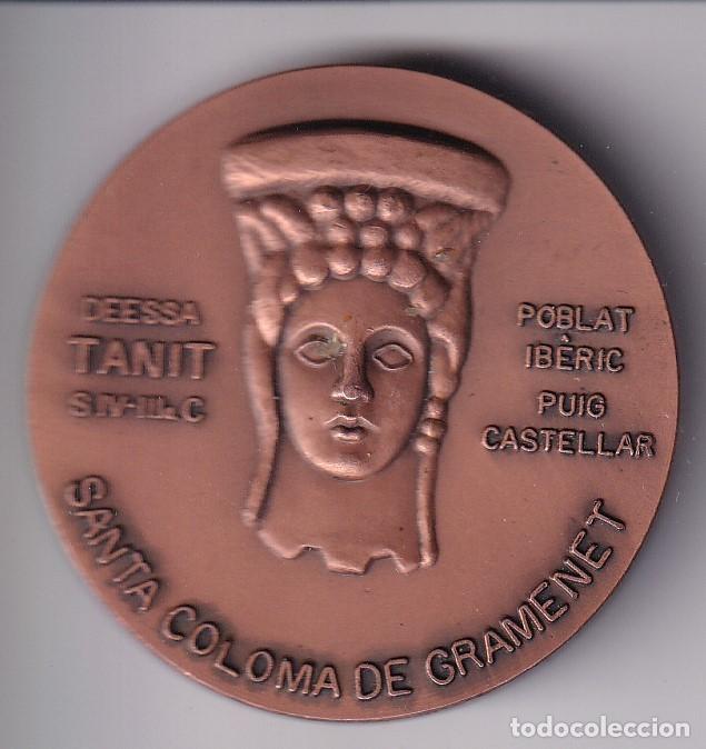 Medaglie tematiche: MEDALLA CERCLE FILATELIC DE SANTA COLOMA GRAMANET DEL A&Ntilde;O 1982 - POBLAT IBERIC PUIG CASTELLAR
