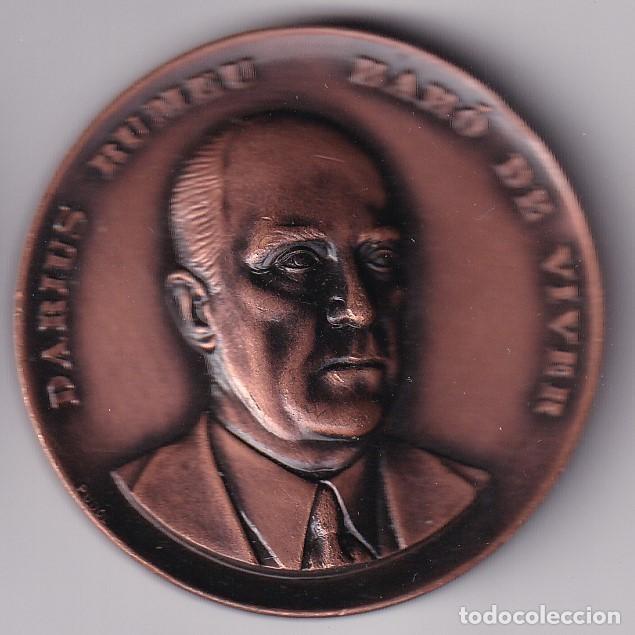 Thematische Medaillen: MEDALLA CERCLE FILATELIC I NUMISMATIC DE BARCELONA DEL A&Ntilde;O 1983 - DARIUS RUMEU BARO DE VIVER