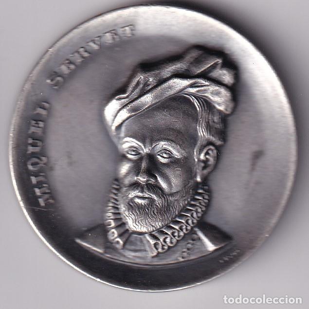 Thematische Medaillen: MEDALLA CERCLE FILATELIC I NUMISMATIC DE BARCELONA DEL A&Ntilde;O 1981 - MIQUEL SERVET
