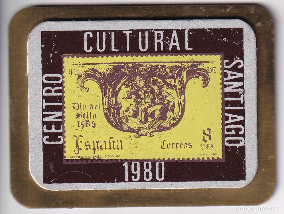 Thematische Medaillen: MEDALLA CENTRO CULTURAL SANTIAGO DE BARCELONA DEL A&Ntilde;O 1980 - SELLO-STAMP