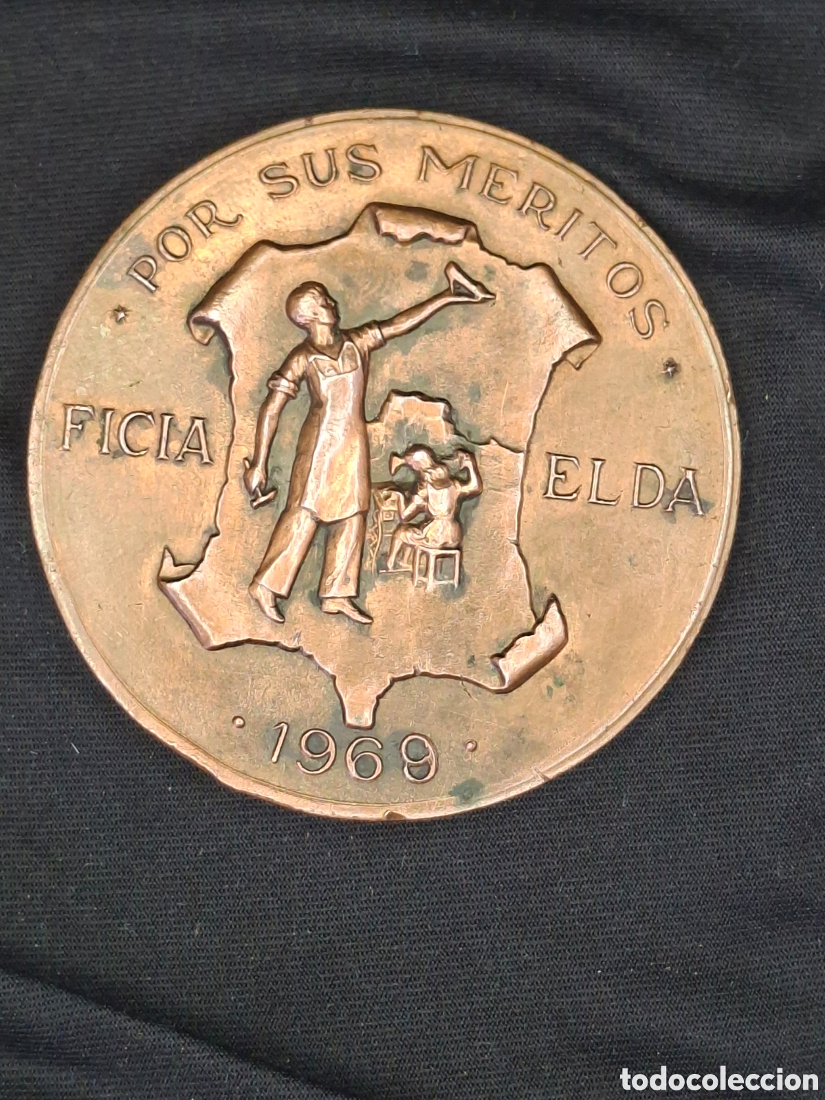 Medalhas tem&aacute;ticas: Medallas de la feria internacional del calzado y afines, elda: 1969.MTC5