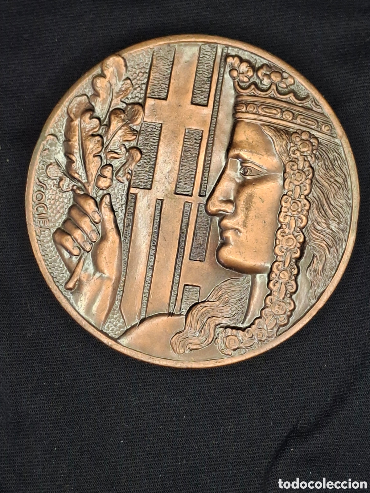 Medalhas tem&aacute;ticas: Medalla de anticuarios en Barcelona 1978 &ndash; Gremi antiquaris Barcelona i provincia Sant Jordi . MTC5