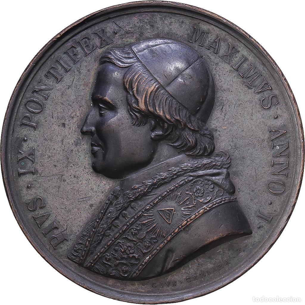 Medaglie tematiche: [#1203446] CIUDAD DEL VATICANO, medalla, Pie IX, 1846, Bronce, EBC