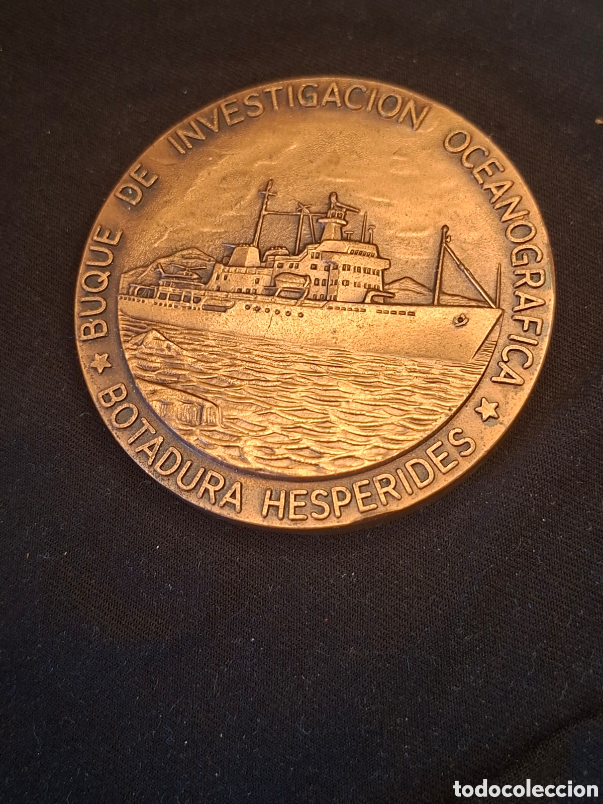 Medaglie tematiche: Medalla de bronce botavara del buque Hesperides 1990. MTC5