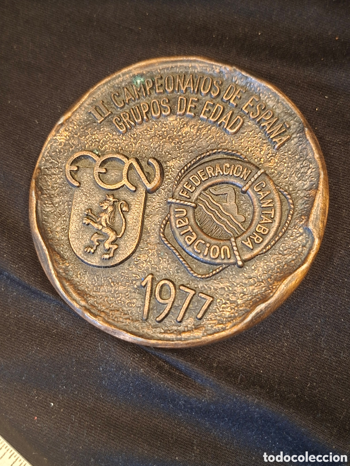 Medaglie tematiche: Medalla de Campeonatos de Espa&ntilde;a de Grupos de Edad de Nataci&oacute;n del a&ntilde;o 1977,. MTC5