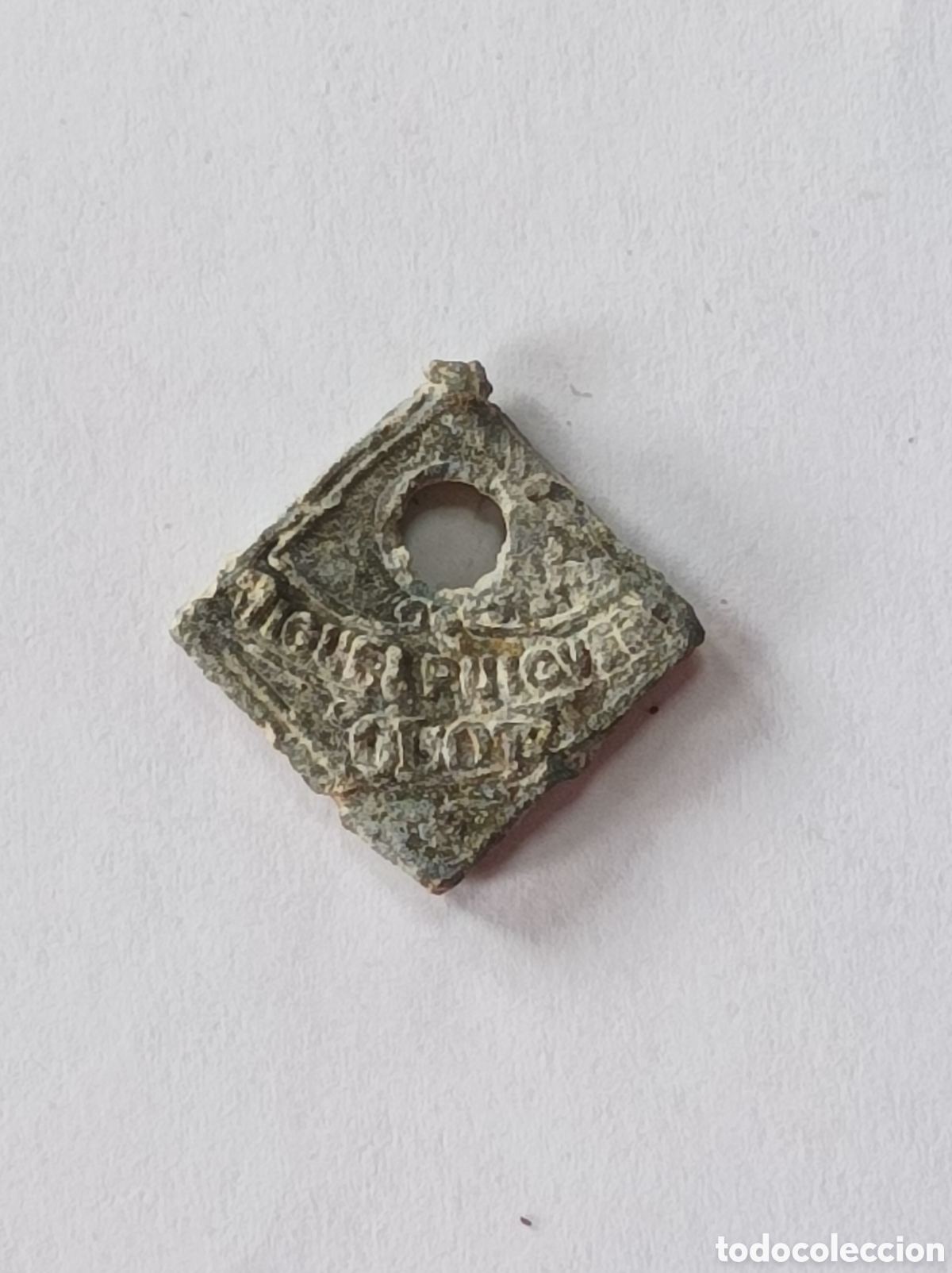 Thematic medals: SALCHICH&Oacute;N MIQUEL PUIGVERT. OLOT. ANTIGUO SELLO DE PLOMO O MARCHAMO. PRECINTO.