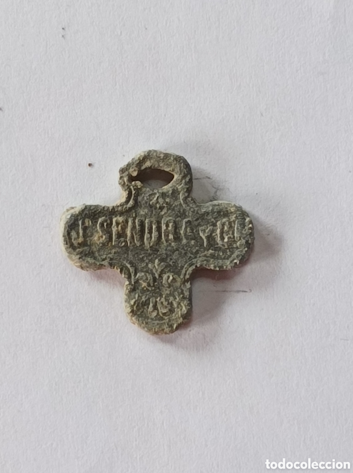 Medallas tem&aacute;ticas: SALCHICH&Oacute;N J. SENDRA. VICH. ANTIGUO SELLO DE PLOMO O MARCHAMO. PRECINTO.