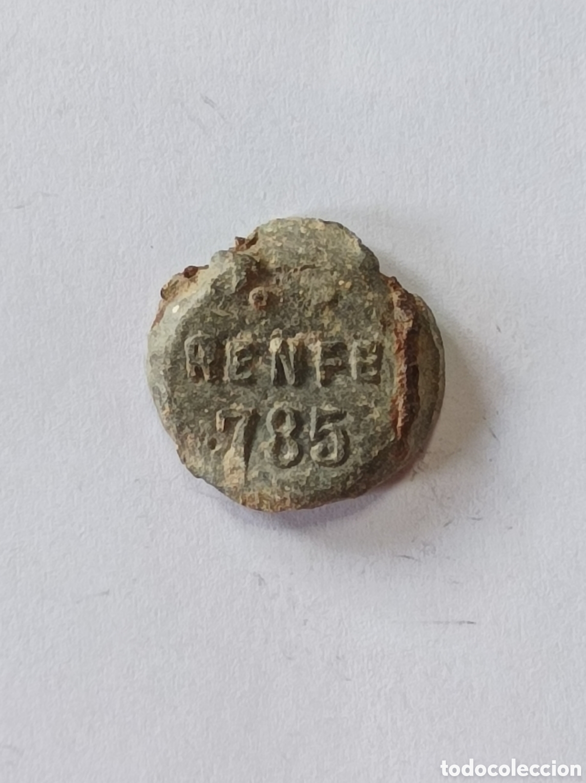 Medallas tem&aacute;ticas: RENFE. ALCAZAR. ANTIGUO SELLO DE PLOMO O MARCHAMO. PRECINTO.