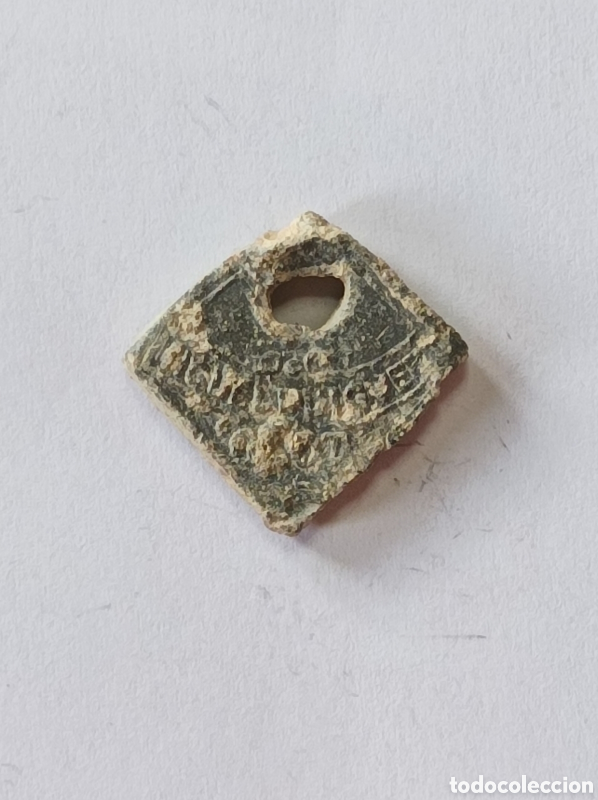 Medallas tem&aacute;ticas: MIQUEL PUIGVERT. ANTIGUO SELLO DE PLOMO O MARCHAMO. PRECINTO.