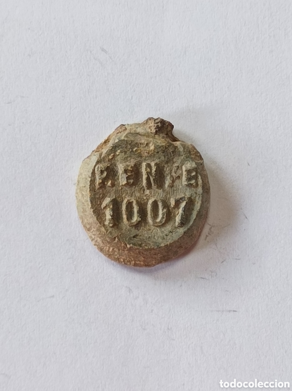 Medalhas tem&aacute;ticas: RENFE. VILCHES. ANTIGUO SELLO DE PLOMO O MARCHAMO. PRECINTO.