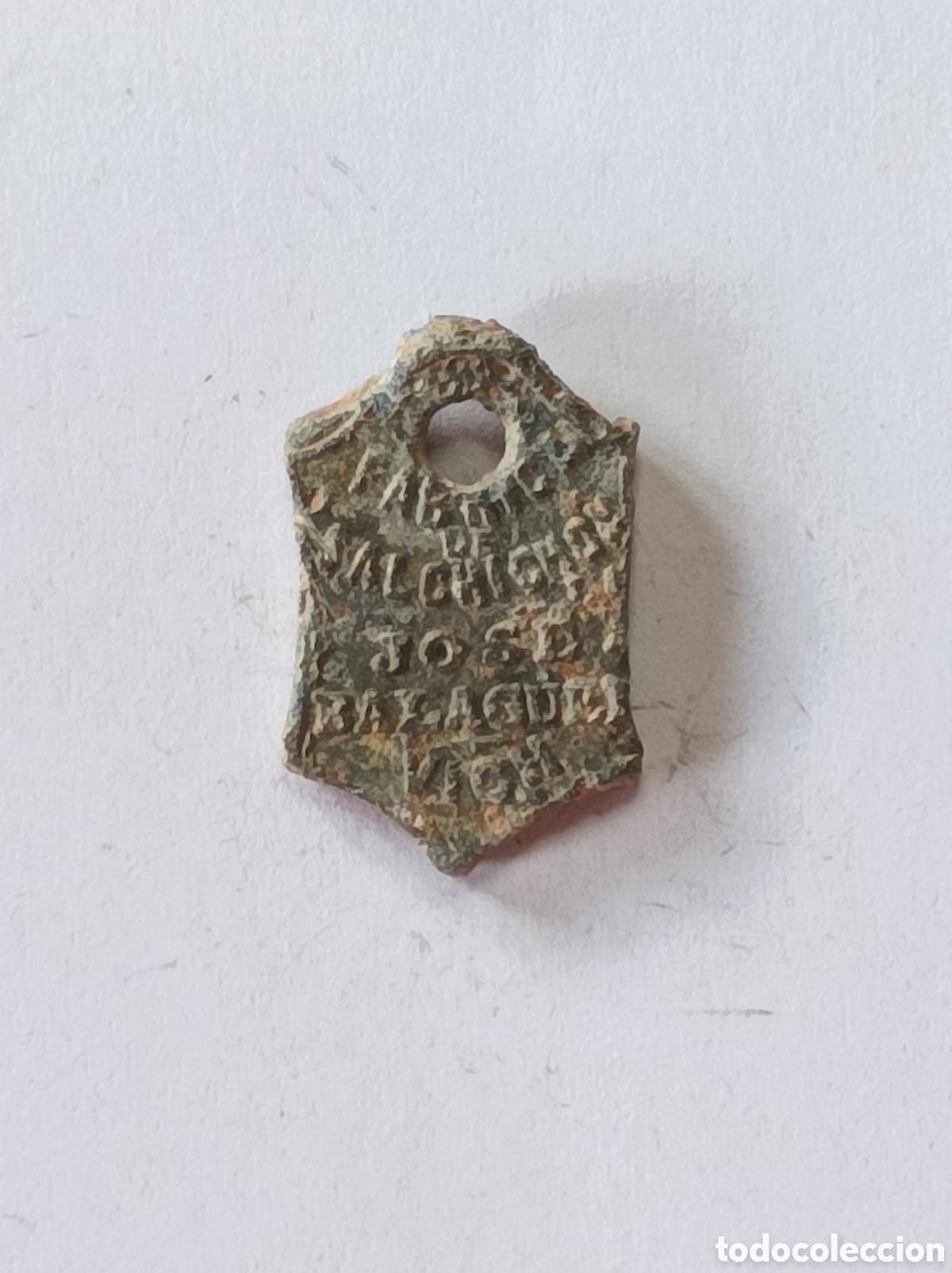 Thematische Medaillen: SALCHICH&Oacute;N JOSE BALAGUER. VICH. ANTIGUO SELLO DE PLOMO O MARCHAMO. PRECINTO.