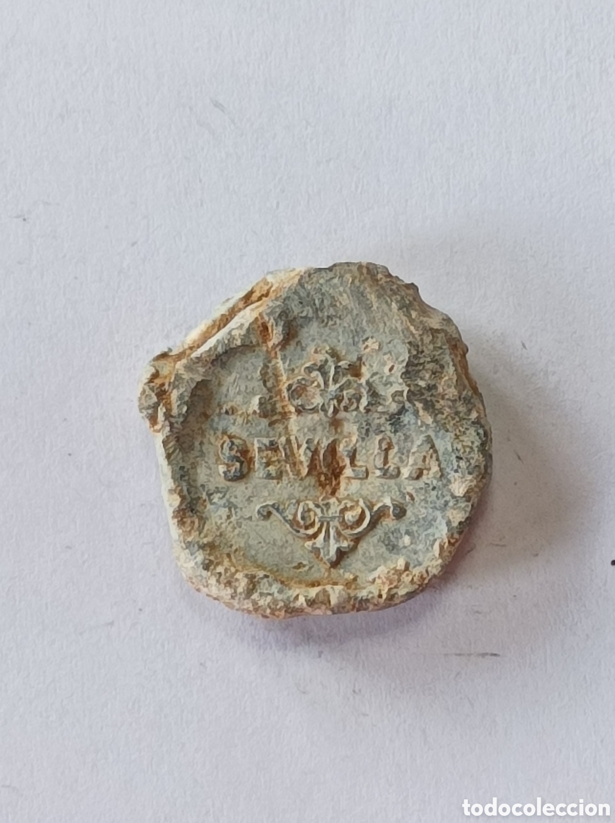 Medallas tem&aacute;ticas: FERN&Aacute;NDEZ Y . SEVILLA. ANTIGUO SELLO DE PLOMO O MARCHAMO. PRECINTO.