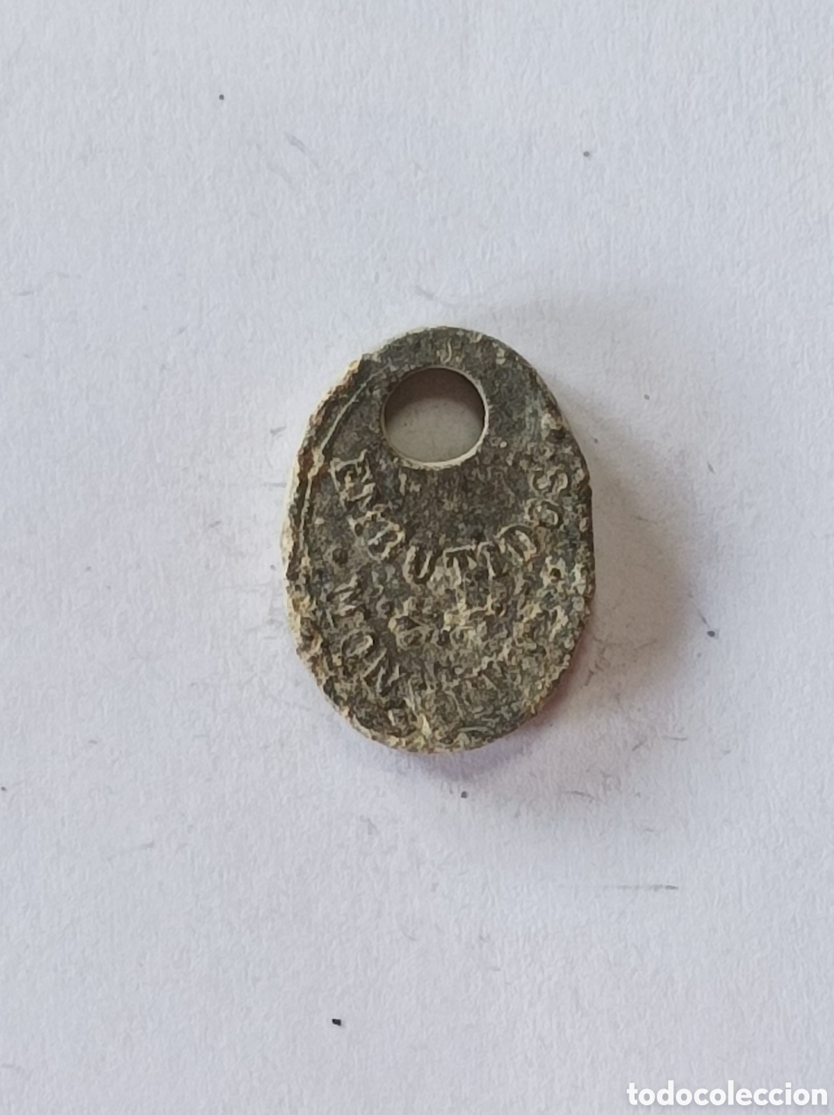 Medallas tem&aacute;ticas: EMBUTIDOS MONVERDI. ANTIGUO SELLO DE PLOMO O MARCHAMO. PRECINTO.