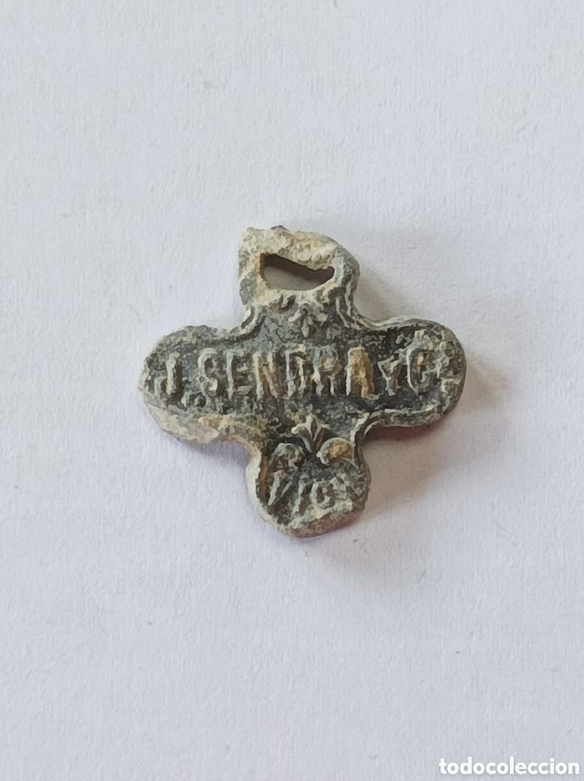 Medallas tem&aacute;ticas: SALCHICH&Oacute;N J. SENDRA. VICH. ANTIGUO SELLO DE PLOMO O MARCHAMO. PRECINTO.