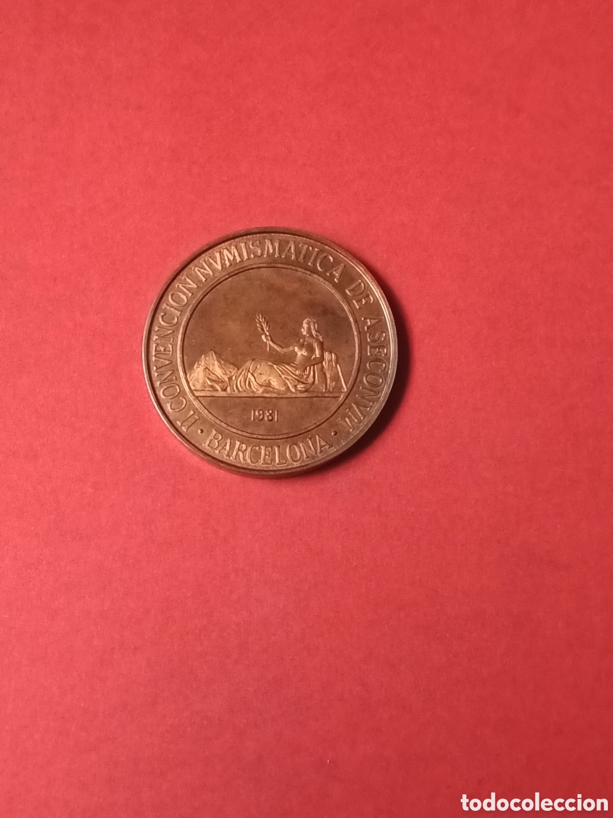 Medallas tem&aacute;ticas: MEDALLA COBRE ASECONUM 1981 CONVENCION NUMISMATICA. SANT JORDI