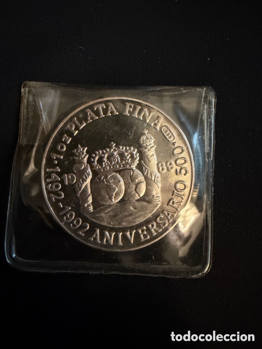 M&eacute;dailles th&eacute;matiques: Medalla 1992 del 500 aniversario Nuevo Continente