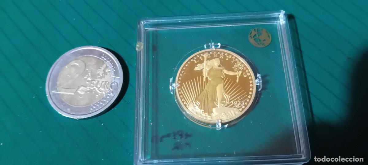 Medallas tem&aacute;ticas: MEDALLA REPRODUCCION MONEDA 20$ EEUU