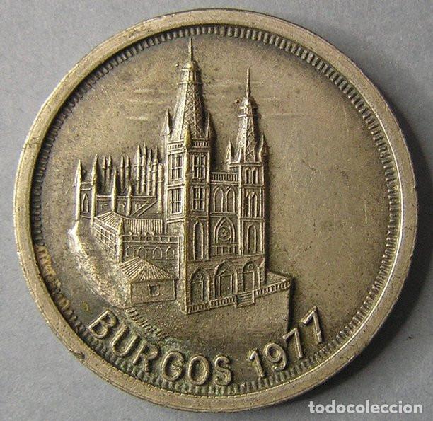 Medallas tem&aacute;ticas: MEDALLA DE LA INAUGURACION DE LAS NUEVAS INSTALACIONES DEL BANCO DE CASTILLA (BURGOS 1977)