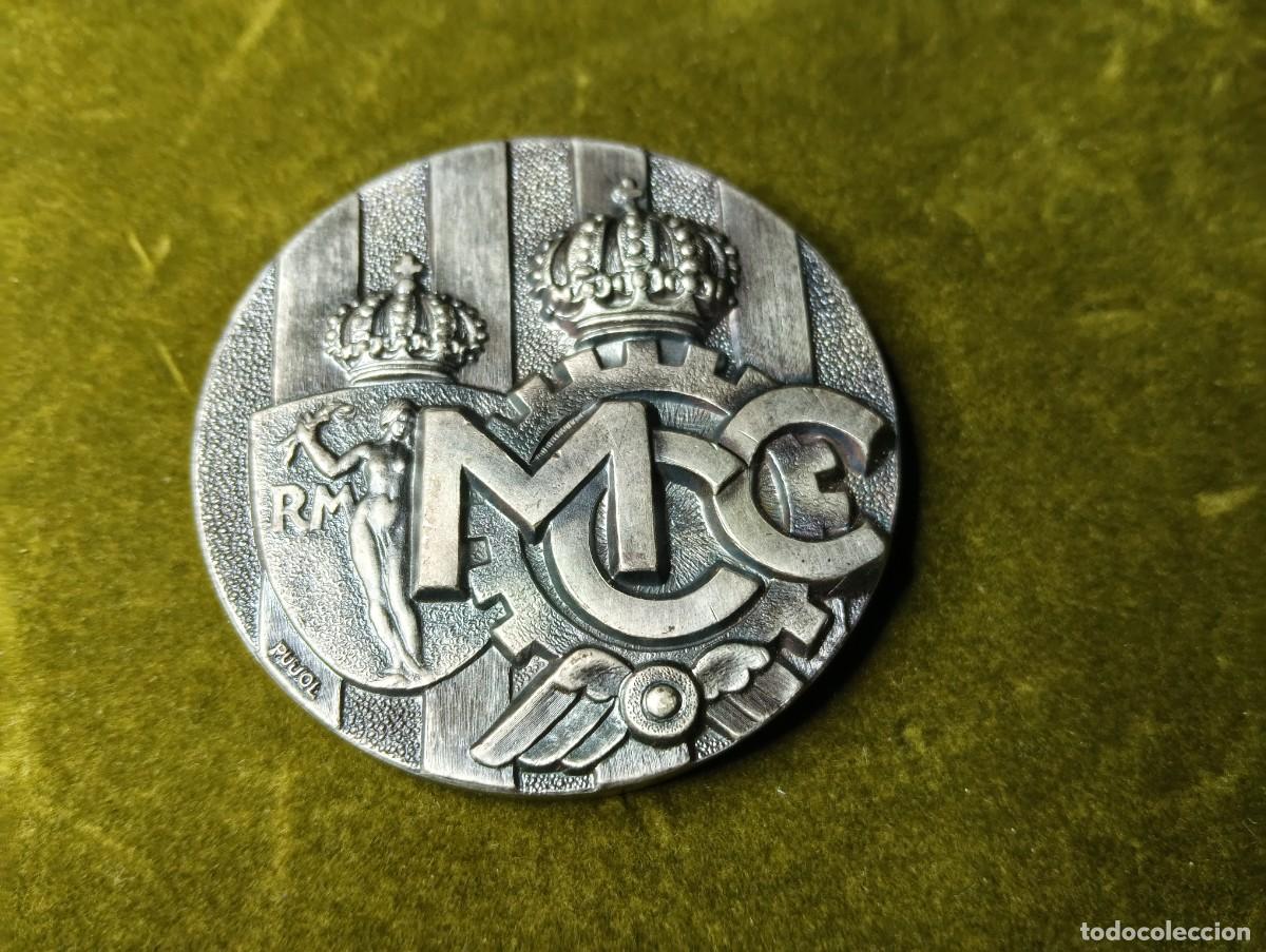 Medallas tem&aacute;ticas: BONITA MEDALLA DE MANO DE ZINC - REAL MOTO CLUB DE CATALU&Ntilde;A - CONMEMORATIVA FUNDACION 1916