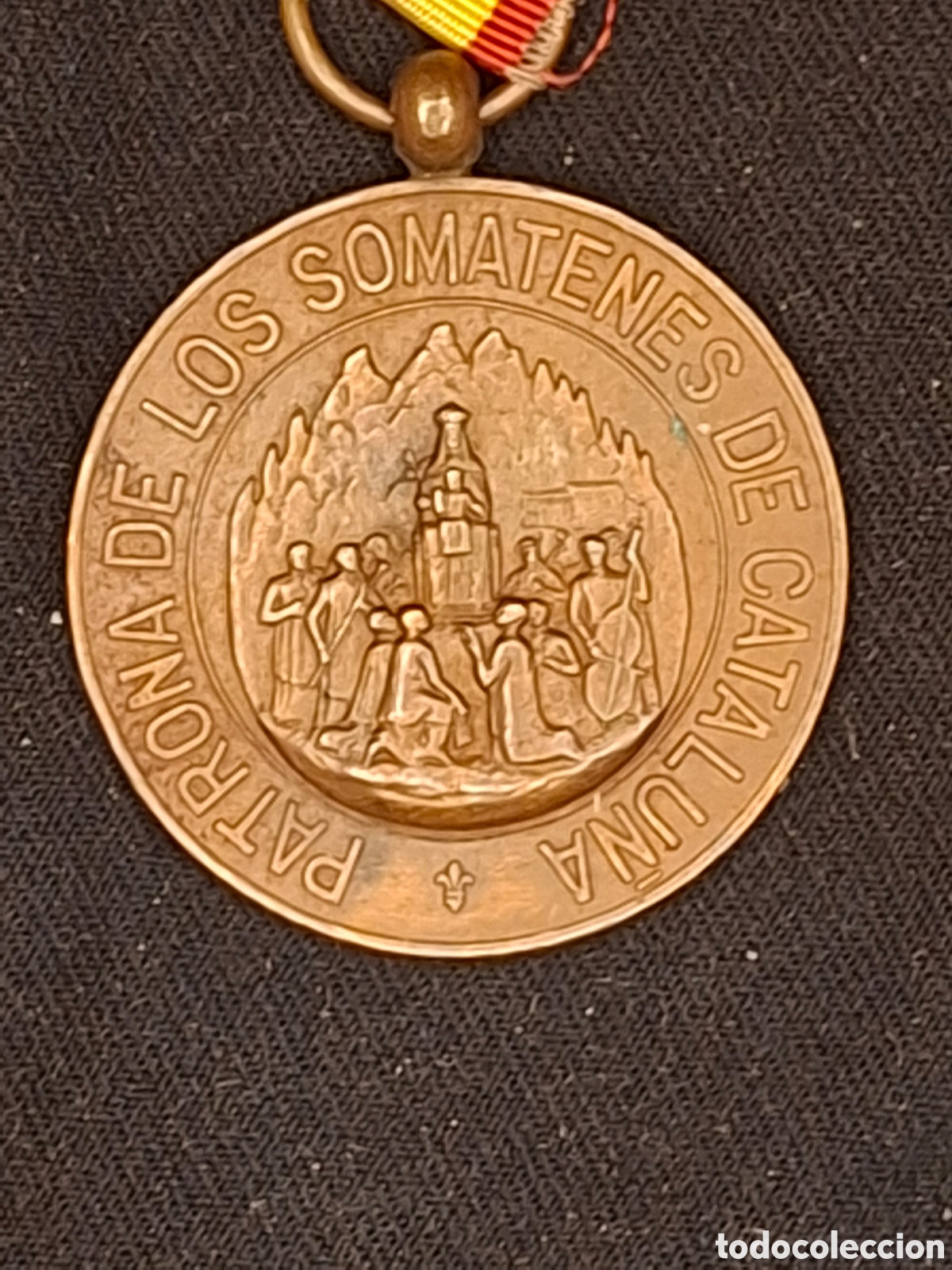 Medallas tem&aacute;ticas: Medalla Virgen Montserrat Patrona de los Somatenes de Catalu&ntilde;a Alfonso XIII 10 abril 1904.. MTC6